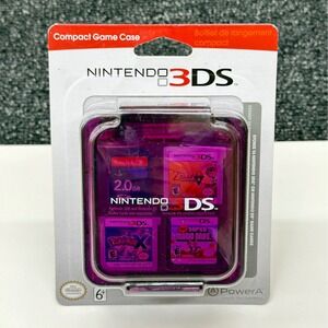 PowerA Nintendo 3DS Compact Game Case Purple Sealed Holds 16 Cards SD Adapt New